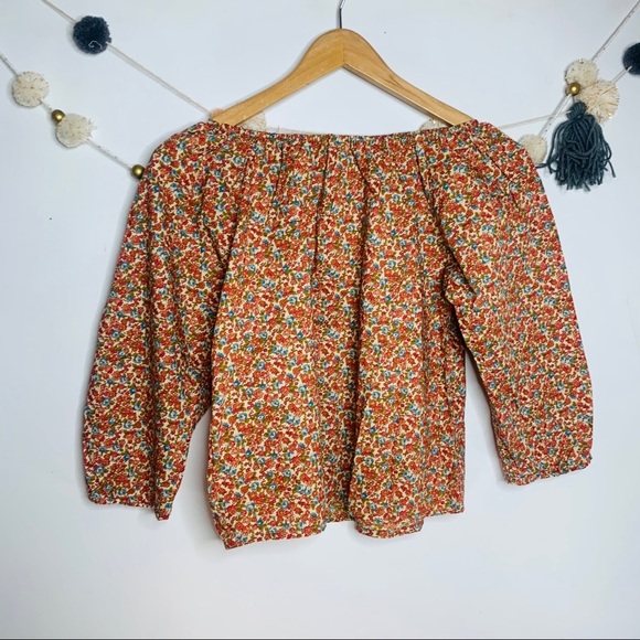 VINTAGE vsco y2k floral off the shoulder crop top - Picture 13 of 13